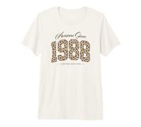 Awesome Since 1988 | Leopard Pattern 38th Birthday Girls Premium T-Shirt