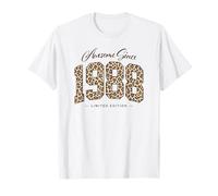Awesome Since 1988 | Leopard Pattern 38th Birthday Girls T-Shirt