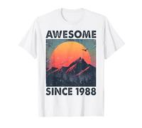 Awesome Since 1988 Vintage 36th Birthday 36 Years Old Gift T-Shirt