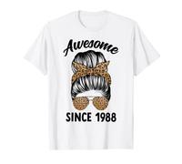 Awesome Since 1988 Women 35 Years Old 35th Birthday T-Shirt