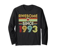 Awesome Since 1993 Classic Year Birth of Birthday Vintage Long Sleeve T-Shirt
