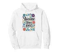 Awesome Since 1995 floral vintage style Pullover Hoodie
