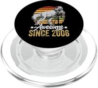 Awesome Since 2006 20 Years Old 20th Birthday Trex Dinosaur PopSockets PopGrip for MagSafe
