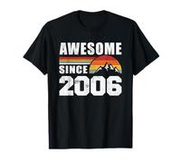 Awesome Since 2006 Mountain Sunset Vintage 20th Birthday T-Shirt