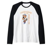 Awesome Since 2012 Funny Bear Gift Idea Nursery Raglan Baseball Tee