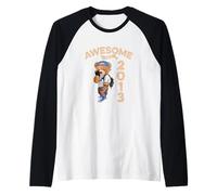 Awesome Since 2013 Funny Bear Gift Idea Nursery Raglan Baseball Tee
