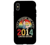 Awesome Since 2014 - Vintage Empowered 12th Birthday Girls Case for iPhone X/XS