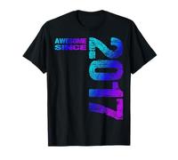 Awesome Since 2017 9th Birthday T-Shirt