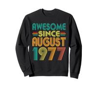 Awesome Since August 1977 Years 48th Birthday Funny Vintage Sweatshirt
