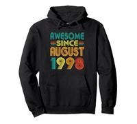 Awesome Since August 1998 Years 27th Birthday Funny Vintage Pullover Hoodie