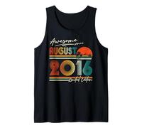 Awesome Since August 2016 10th Birthday Boys 10 Years Old Tank Top