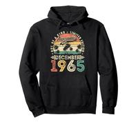 Awesome Since December 1965 Vintage Men Women 60th Birthday Pullover Hoodie