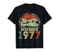 Awesome Since December 1977 Vintage Retro 48th Birthday Men T-Shirt