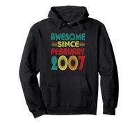 Awesome Since February 2007 Years 19th Bday Funny Vintage Pullover Hoodie
