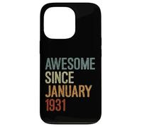 Awesome since January 1931 Born Birthday Funny Retro Case for iPhone 13 Pro