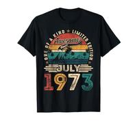 Awesome Since July 1973 Vintage Retro 52nd Birthday Men Dad T-Shirt