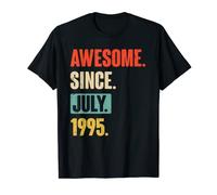 Awesome Since July 1995 - Birthday 28th Decoration Funny T-Shirt