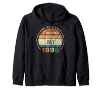 Awesome Since July 1996 Vintage Birthday Zip Hoodie