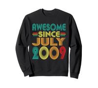 Awesome Since July 2009 Years 16th Birthday Funny Vintage Sweatshirt
