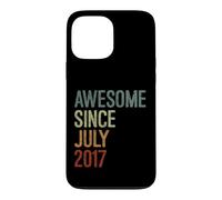 Awesome since July 2017 Born Birthday Funny Retro Case for iPhone 13 Pro Max