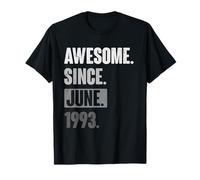 Awesome Since June 1993 - Funny Birthday 33rd Decoration T-Shirt