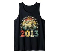 Awesome Since June 2013 13 Years Old 13th Birthday Boy Teen Tank Top