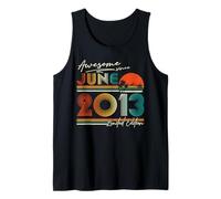 Awesome Since June 2013 13th Birthday Boy Teen 13 Years Old Tank Top
