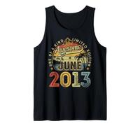 Awesome Since June 2013 Vintage 13th Birthday 13 Years Old Tank Top