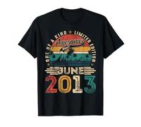 Awesome Since June 2013 Vintage Boys Girls Kid 12th Birthday T-Shirt