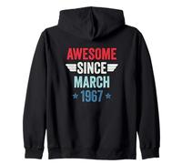 Awesome Since March 1967 Zip Hoodie