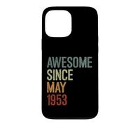 Awesome since May 1953 Born Birthday Funny Retro Case for iPhone 13 Pro Max