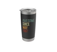 Awesome Since May 1967 Born Birthday Funny Retro Stainless Steel Insulated Tumbler
