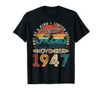 Awesome Since November 1947 78 Years Old 78th Birthday Men T-Shirt