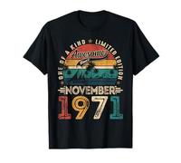 Awesome Since November 1971 54 Years Old 54th Birthday Men T-Shirt