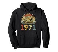 Awesome since November 1971 54th Birthday Men 54 Years Old Pullover Hoodie