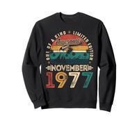 Awesome since November 1977 48 Years Old 48th Birthday Men Sweatshirt