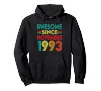 Awesome Since November 1993 Years 32nd Bday Funny Vintage Pullover Hoodie