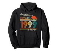 Awesome Since November 1999 Vintage Retro 26th Birthday Men Pullover Hoodie