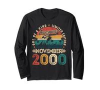 Awesome Since November 2000 25 Years Old 25th Birthday Men Long Sleeve T-Shirt