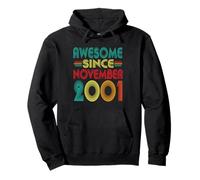Awesome Since November 2001 Years 24th Bday Funny Vintage Pullover Hoodie