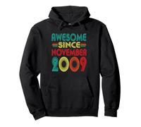 Awesome Since November 2009 Years 16th Bday Funny Vintage Pullover Hoodie