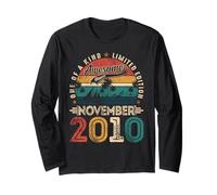 Awesome Since November 2010 15 Years Old 15th Birthday Boys Long Sleeve T-Shirt