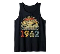 Awesome since October 1962 63 Year Old 63rd Birthday Men Dad Tank Top
