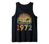 Awesome since October 1972 53 Year Old 53rd Birthday Men Dad Tank Top