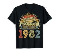 Awesome since October 1982 43 Year Old 43rd Birthday Men Dad T-Shirt