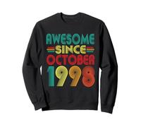 Awesome Since October 1998 Years 27th Birthday Funny Vintage Sweatshirt