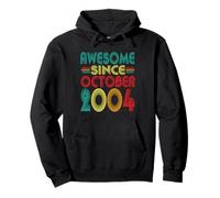 Awesome Since October 2004 Years 21st Birthday Funny Vintage Pullover Hoodie