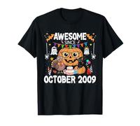 Awesome Since October 2009 16th Birthday Halloween Pumpkin T-Shirt
