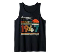 Awesome since September 1947 78 Years Old 78th Birthday Men Tank Top