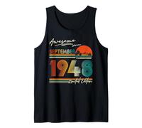 Awesome since September 1948 77 Years Old 77th Birthday Men Tank Top
